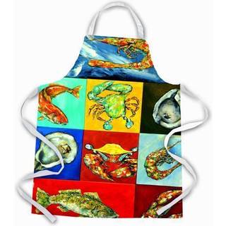 """" Caroline's Treasures MW1250Apron blandet skaldyr forklæde stort flerfarvet """"