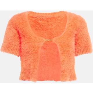 Jacquemus La Maille Neve logo cropped cardigan - orange - XL