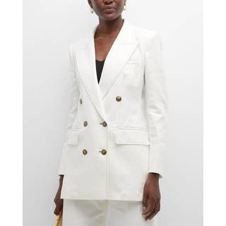 Max Mara Verace double-breasted blazer - white - S