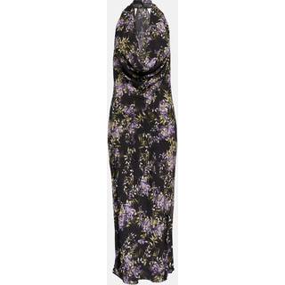 Norma Kamali Floral cowlneck georgette midi dress - multicoloured - XS