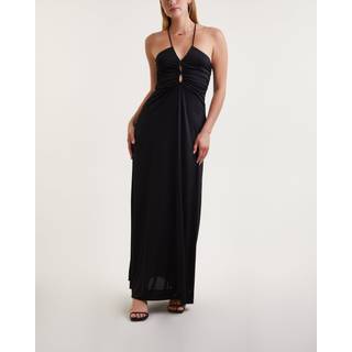 Ganni CrÃªpe jersey maxi dress - black - XS