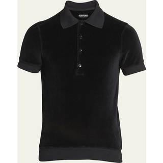 Tom Ford Velour polo shirt - black - EU 46