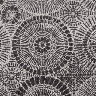 DII Black Kaleidoscope Tufted Mat 17,75x29,5 tommer