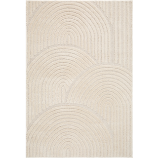 KMCarpets Doria Zen Gulvtæppe 120x170, Hvid