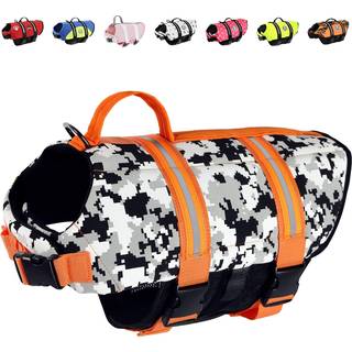 PAWS ombord p? Dog Life Jacket - Hold din hunde sikkert med en Neoprene Life Vest til sv?mning og sejlsport - F?s i forskellige st?rrelser Farve