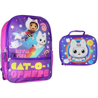 AI -tilbeh?rinnovationer Gabbys dukkehus 2 -stykke skoletur rygs?k s?t til piger med aftagelig isoleret frokostboks