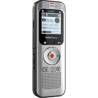 Philips Voice Tracer DVT2015 Stemmeoptager 8GB Sort Lys sølv
