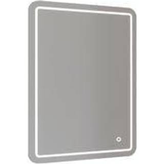 Allibert KRUZ spejl med runde kanter, antidug, touch og LED lys - 60 x 80 cm