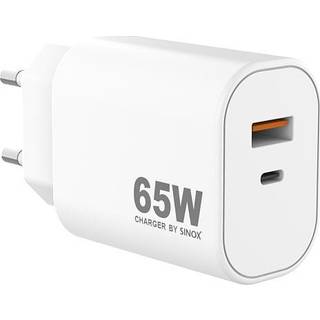 Sinox Pro oplader 65W - hvid (På lager i varehus)