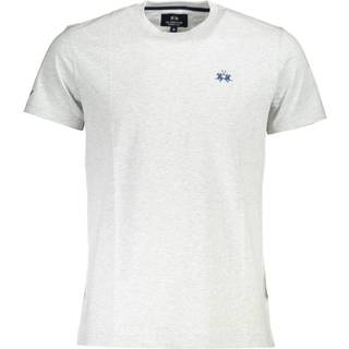 La Martina Gray Cotton Men T-Shirt