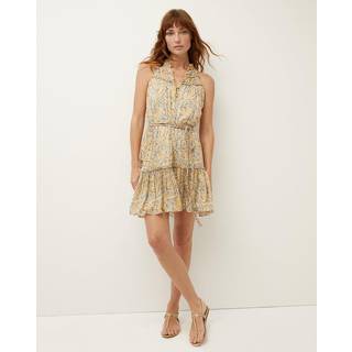 Veronica Beard Dria paisley silk minidress - yellow - XL