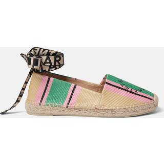 Stella McCartney Gaia logo striped espadrilles - multicoloured - EU 37