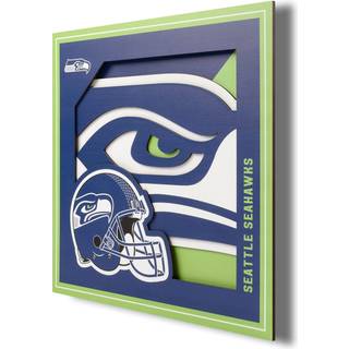 Youthefan NFL Seattle Seahawks 3D Logo Series Wall Art - 12x12