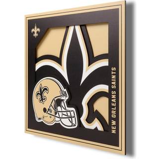 Youthefan NFL New Orleans Saints 3D Logo Series Wall Art - 12x12