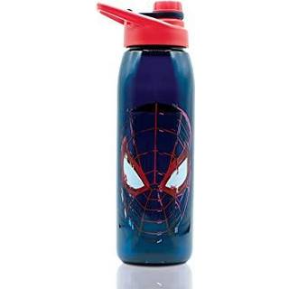 Marvel Spider-Man Miles Morales Plastic Water Bottle | Holder 28 ounces