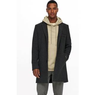 ONLY & SONS JAYLON WOOL COAT OTW Dark Grey Melange