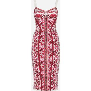 Dolce&Gabbana Printed marquisette midi dress - multicoloured - XL
