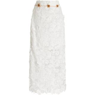 Zimmermann Raie lace midi skirt - white - XXS