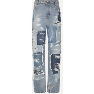 Dolce&Gabbana Patchwork wide-leg jeans - blue - L