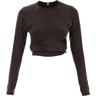 Jacquemus Le T-shirt Espelho cutout crop top - brown - XS