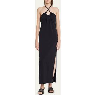 Proenza Schouler White Label halterneck jersey midi dress - black - M
