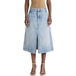 Khaite Charlene denim midi skirt - blue - 27