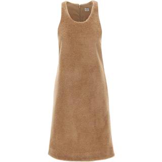 Toteme Wool and alpaca teddy minidress - brown - M
