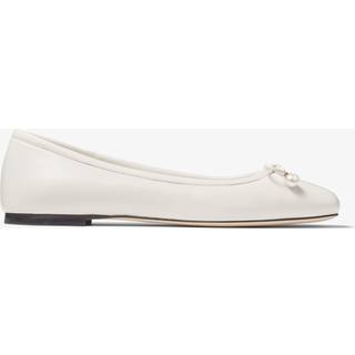 Jimmy Choo Elme leather ballet flats - white - EU 40.5