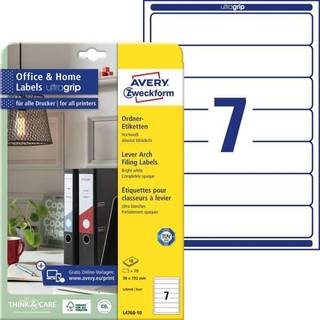 Avery L4760-10 Blockout etiketter 38x192mm, 10ark