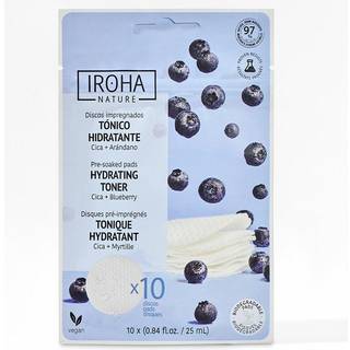 IROHA NATURE Hydrating Toner Pads Cica + Blueberry
