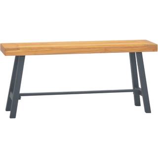 bænk 110 cm massivt teaktræ