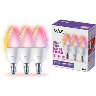 WiZ Kerte 4,9W E14, Color & Tunable White, Wi-Fi, 3-pak