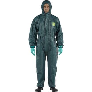 Microchem Microgard 4000 model 111 kemikaliedragt, Type 3, 4, 5, antistatisk EX godkendt og silikonefri testet for mere end 190 kemikalier, dragt uden handsker og sokker