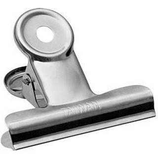 Bulldog klemmer Nickel. 60mm. 12 stk. Wedo 6421360