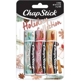 Chapstick Holiday Collection 2017 Pack of 3 Holiday Cinnamon Caramel Creme & Holiday Cocoa 0,15 Oz EA