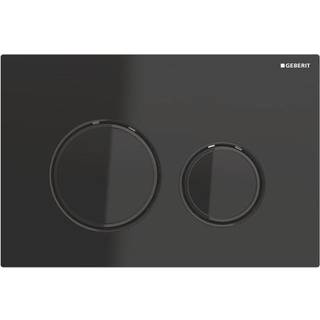 Geberit Sigma 21 betjeningsplade - Sort/sort krom