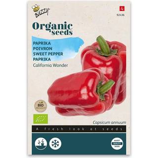 Buzzy Organic peberfrugt rød California Wonder, økologiske frø