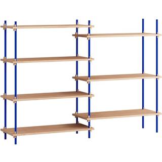 Moebe Reolsystem s.115.2.A - Oak/Deep-Blue