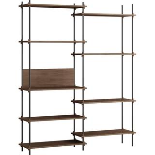 Moebe Shelving System – s.200.2.A - Smoked-Oak/Black