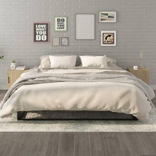 Sengebord Konstrueret Træ - 2 / Sonoma-eg