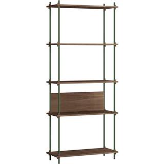 Moebe Shelving System s.200.1.A - Smoked-Oak/Pine-Green