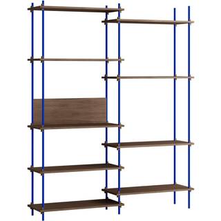 Moebe Shelving System – s.200.2.A - Smoked-Oak/Deep-Blue