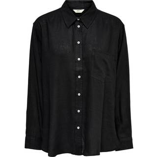 Tokyo Linen Skjorte - Sort - S - ONLY