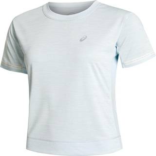 ASICS Race Crop Running Shirt Women - Light Blue, Size XL - light_blue