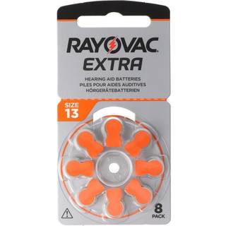 Rayovac Extra 13 (8 stk) høreapparatbatterier - 0% kviksølv