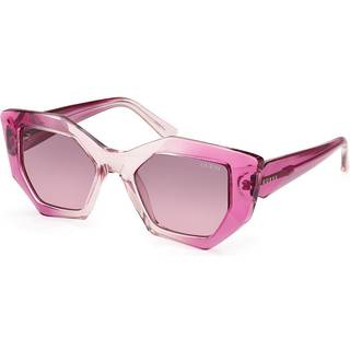Guess Kvinde GU7897 77T Solbriller Injiceret Fuchsia Rød Geometrisk Normal Skygge