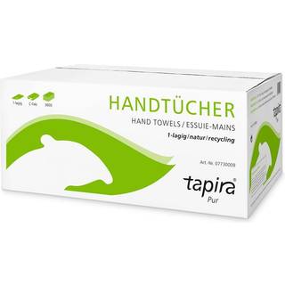 Papernet Håndklædeark standard V-fold 1-lag 23x24.5x12.2cm 416608 Natur