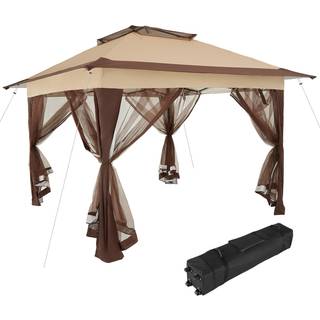 Havepavillon Carabobo 3,64x3,64x2,94m - brun