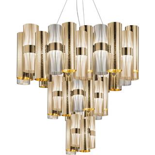 Slamp La Lollo Chandelier Extra Large Gold - Loftslamper Lentiflex® Guld - LALSXL0GLD01T00000EU