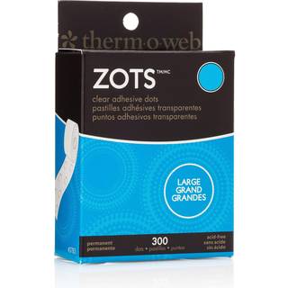 THERMOWEB 3783 Zots Clear Adhesive Dots Stor 1/2 """" Diameter x 1/64 """" Tyk 300 t?ller sort bl?